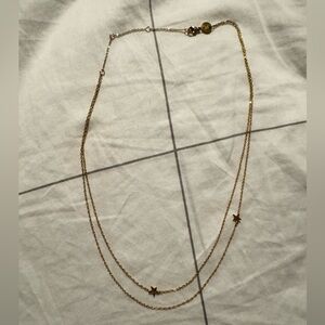 Chic Gold Star Double Layer Necklace